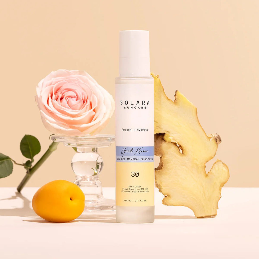 Good Karma Energizing Body Oil Sunscreen SPF 30 Solara Suncare