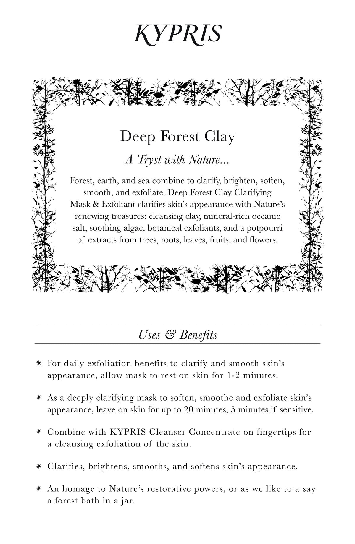 Kypris Deep Forest Clay Information