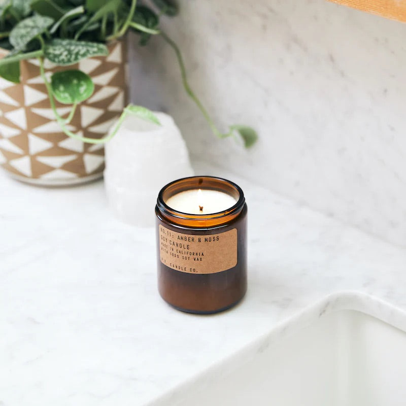 Amber &amp; Moss Soy Candle