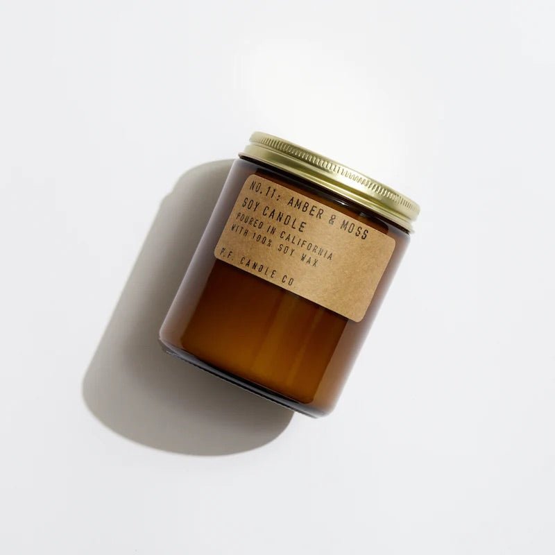 Amber &amp; Moss Soy Candle PF Candle Co.