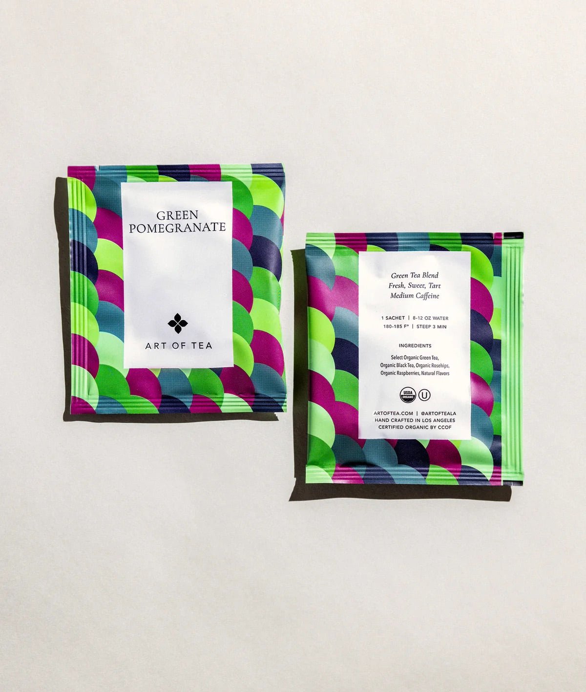 Green Pomegranate Eco Teabag Sachets - Art Of Tea