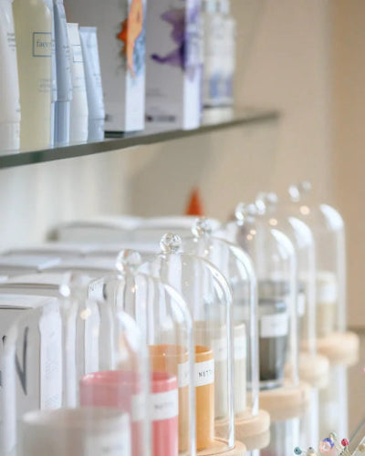 sonder clean skincare products on shelf in lafayette ca studio